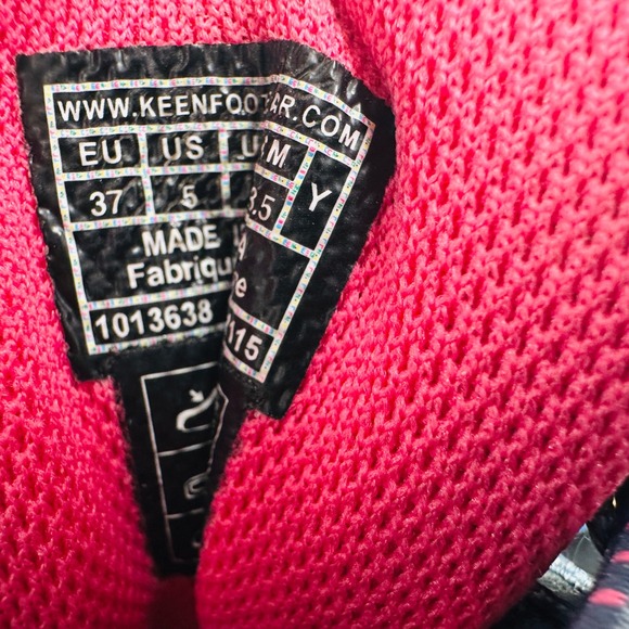 Keen Waterproof Hiking Trail Shoes Athletic Comfort Walking Blue Pink 5‎ - Picture 9 of 10